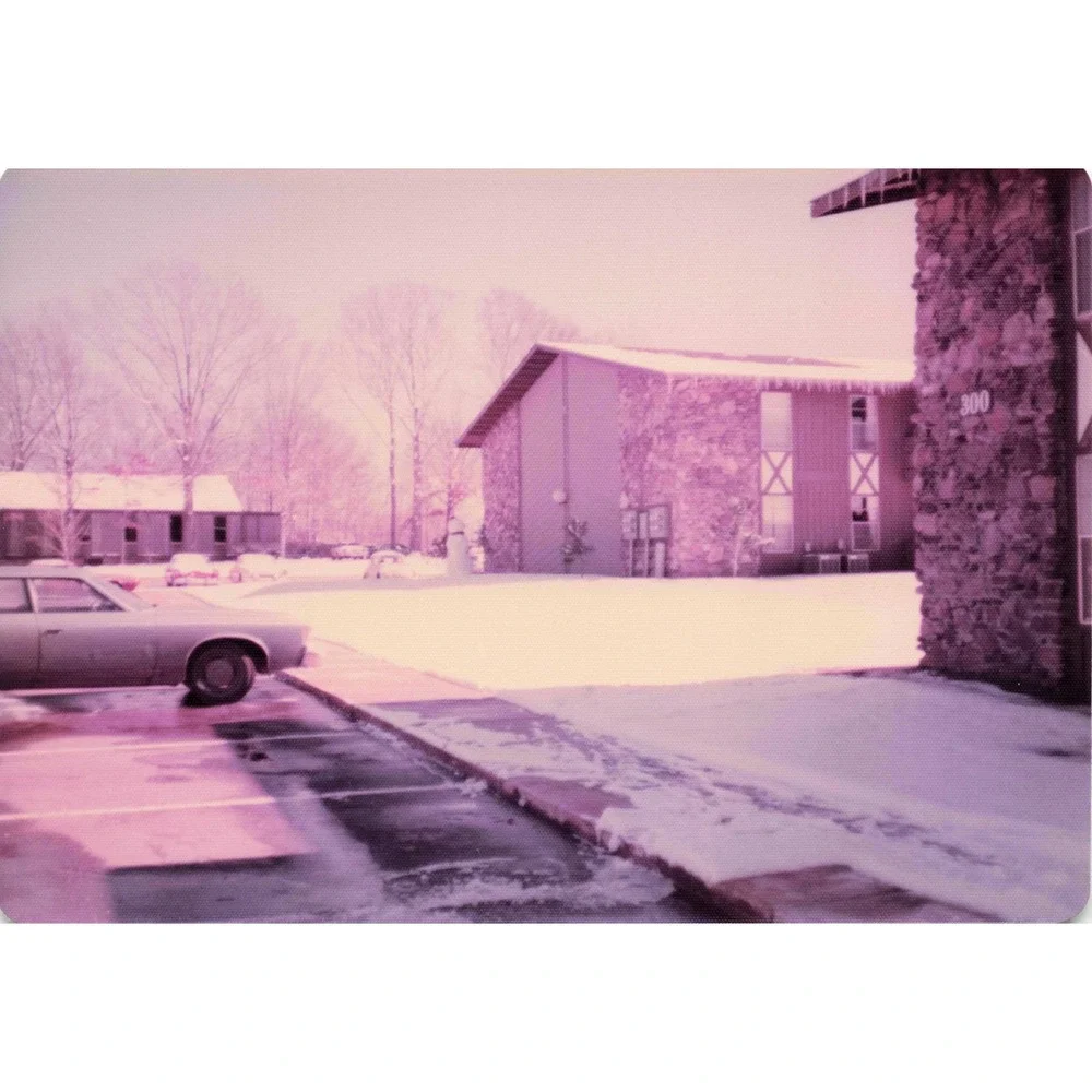 Vintage 1970s Snowy USAF Base Housing Winter Lot of 7 Photos 3.5x5 - Picture 2 of 7